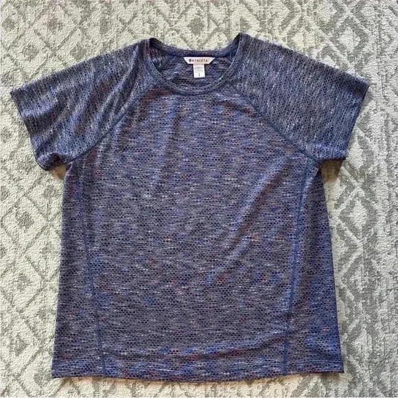 Athleta Womens Multicolor Ultimate Train Mesh Tee Size Small Top - Picture 5 of 10